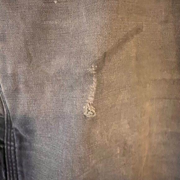 Carhartt Grey Rugged Flex Relaxed Fit Flannel-Lined Utility Work Pant Size 42x30 - Picture 5 of 9